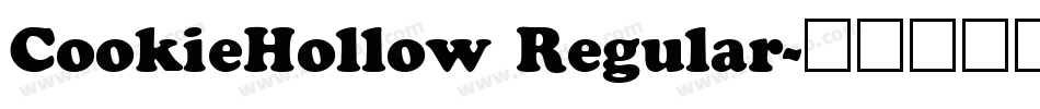 CookieHollow Regular字体转换